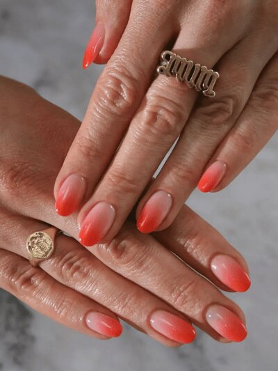 unghie corallo degradè copia